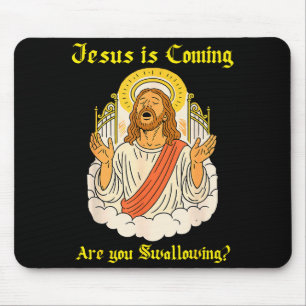 Jesus kommt, bist du Christ? Jesus sagt aus Mousepad