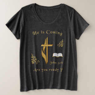 Jesus kommt große größe T-Shirt
