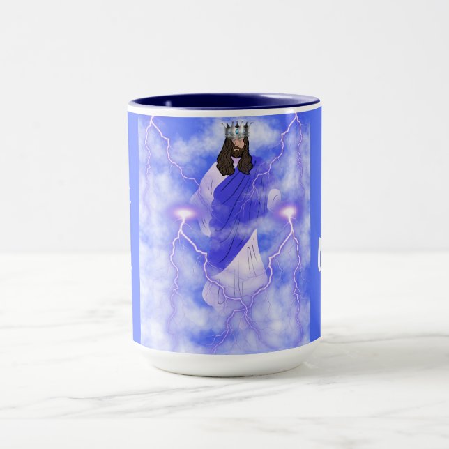 Jesus kommt in den Wolken Tasse (Zentrum)