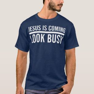 Jesus kommt mit seinem Christlichen, lustigen Jesu T-Shirt