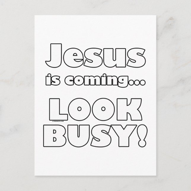 Jesus kommt... postkarte (Vorderseite)