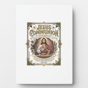 Jesus Kommunion Jesus Kommunion Christlicher Glaub Fotoplatte