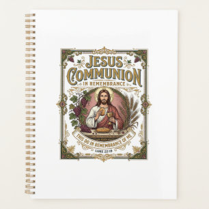 Jesus Kommunion Jesus Kommunion Christlicher Glaub Planer