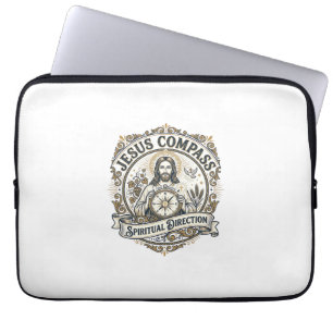 Jesus Kompass Spirituelle Richtung Jesus Kompass S Laptopschutzhülle