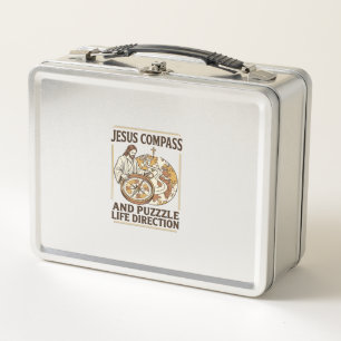 Jesus Kompass Und Puzzle Lebensrichtung Jesus Komp Metall Brotdose