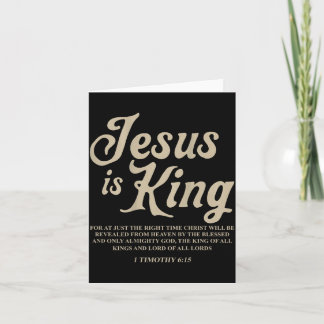 Jesus König 1 Timotheus 6 Glaube Design Karte
