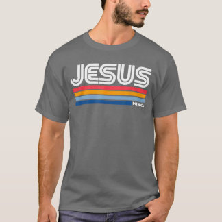 Jesus König Retro Vintage Design T-Shirt