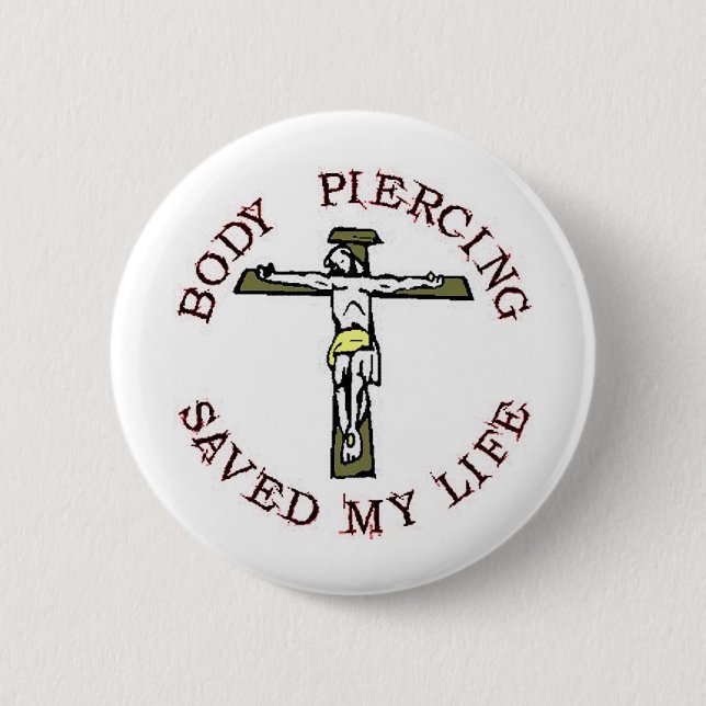 Jesus "Körperpiercing " Button (Vorderseite)