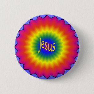 Jesus-Krawatten-Knopf Button