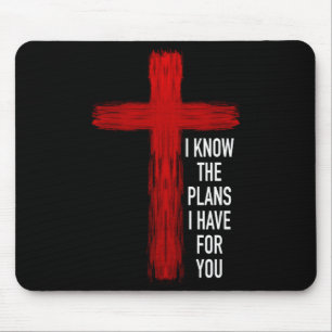 Jesus Kreuz Bibelvers christlicher Langarm Mousepad