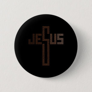 Jesus Kreuz Frauen Schwarzer Geschichtsmonat Männe Button