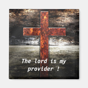 Jesus kreuzen mit Bibelschrift Magnet