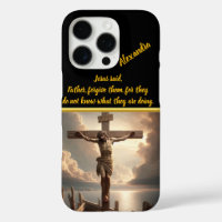 Jesus kreuzigt über der Friedlichen Wasserszene