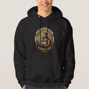 Jesus Kreuzt Arme Internet-Troll-Gesicht-Emoticon  Hoodie