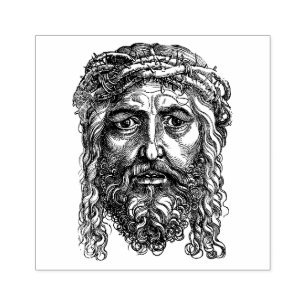 Jesus Krönte mit Thorns Leidenschaft Christi Gummistempel