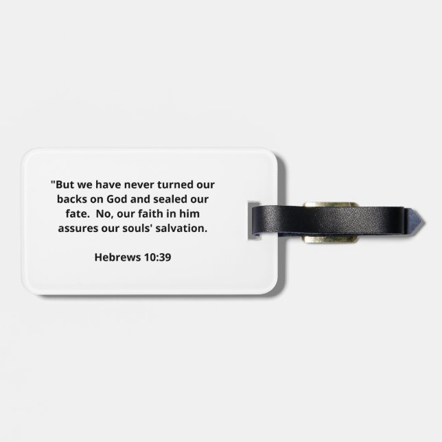 Jesus > Kultur Gepäckmarke. Gepäckanhänger (Rückseite horizontal)