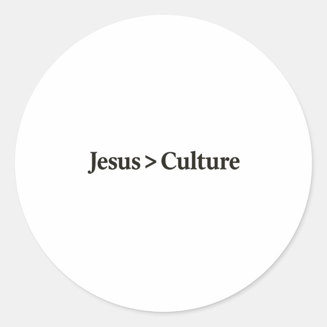 Jesus > Kulturaufkleber. Runder Aufkleber (Vorderseite)