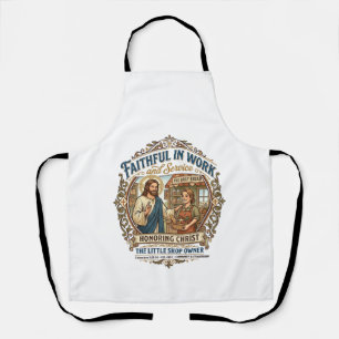 Jesus Kunstverkäufer Etsy Maker Shirt Glaube Basie Schürze