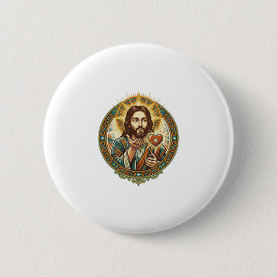 Jesus Küsschen Rot Herz Like Button Humor_1