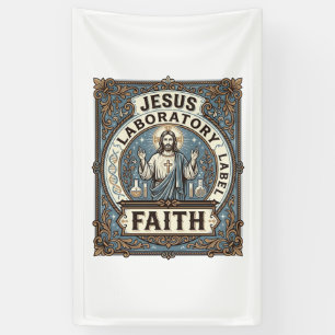 Jesus Laboretikett Glaube Jesus Laborchrist Banner
