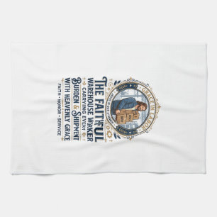 Jesus Lager Logistik Grafik T-Shirt Christliche Ku Geschirrtuch