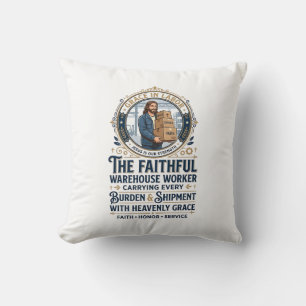 Jesus Lager Logistik Grafik T-Shirt Christliche Ku Kissen