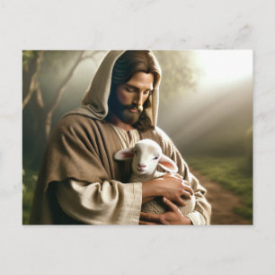 JESUS & LAMM GUTER HIRTE POSTKARTE