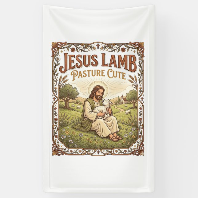 Jesus Lamm Weide Süß Jesus Lamm Weide Süß Ch Banner (Vertikal)