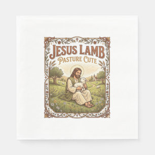 Jesus Lamm Weide Süß Jesus Lamm Weide Süß Ch Serviette