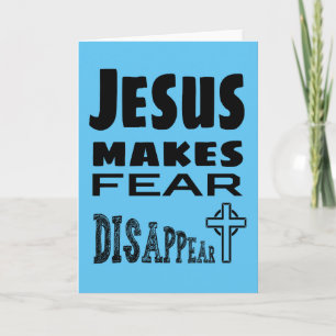 Jesus lässt Angst verschwinden Karte