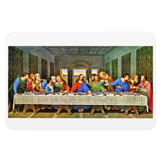 Jesus Last Supper Flexible Foto Magnet (Horizontal)