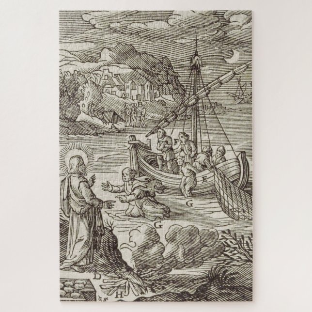 Jesus läuft auf dem Wasser (Vertikal)