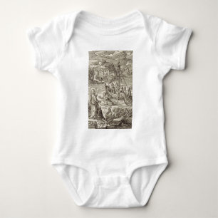 Jesus läuft auf dem Wasser Baby Strampler