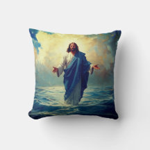 Jesus läuft auf dem Wasserkissen