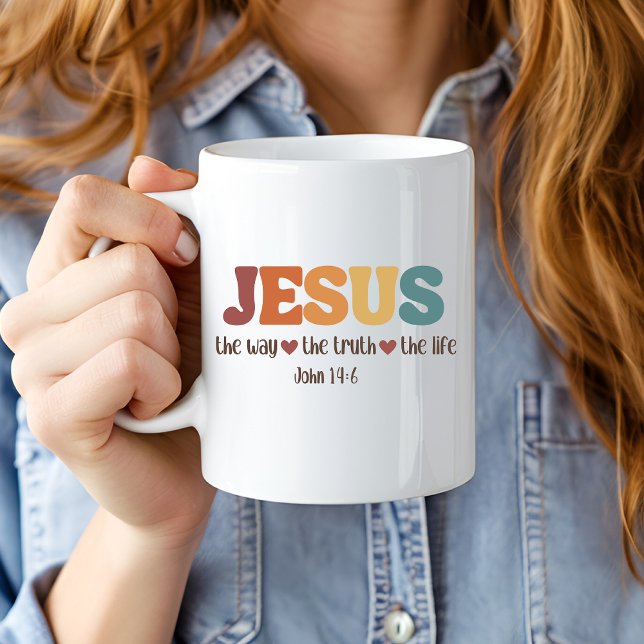 Jésus Le Chemin, La Vérité, La Vie Chrétienne Mug (Créateur téléchargé)