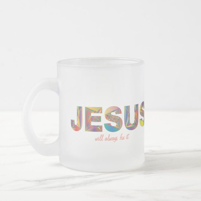 Jésus Le Réparera Toujours Mug Froid (Gauche)