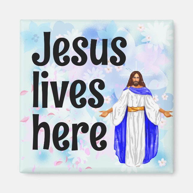 Jesus lebt hier magnet (Vorne)