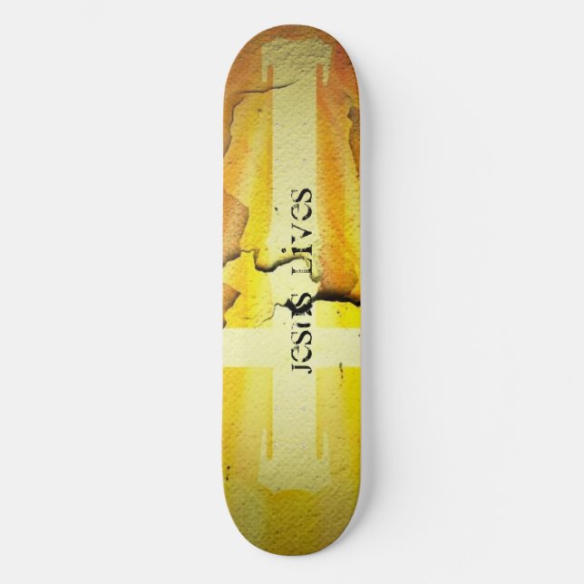 Jesus lebt Skateboard (Vorderseite)