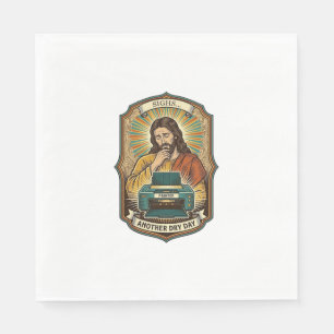 Jesus Leere Druckerpapierablage Büroarbeit Ärgerni Serviette