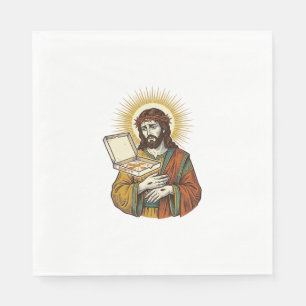 Jesus Leere Pizzaschachtel Kühlschrank Verrat Food Serviette