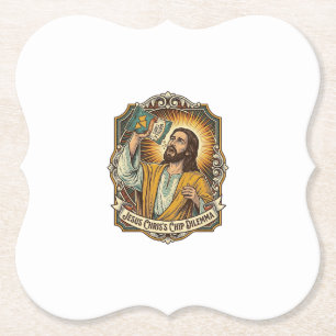 Jesus Leere Tortilla-Chip-Tüte Betrunkene Munchies Untersetzer