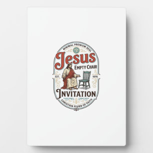 Jesus Leerer Stuhl Einladung Jesus Leerer Stuhl Ei Fotoplatte