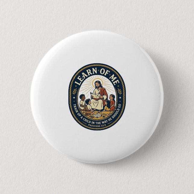 Jesus Lehrer Assistent Schulunterstützungspersonal Button (Vorderseite)