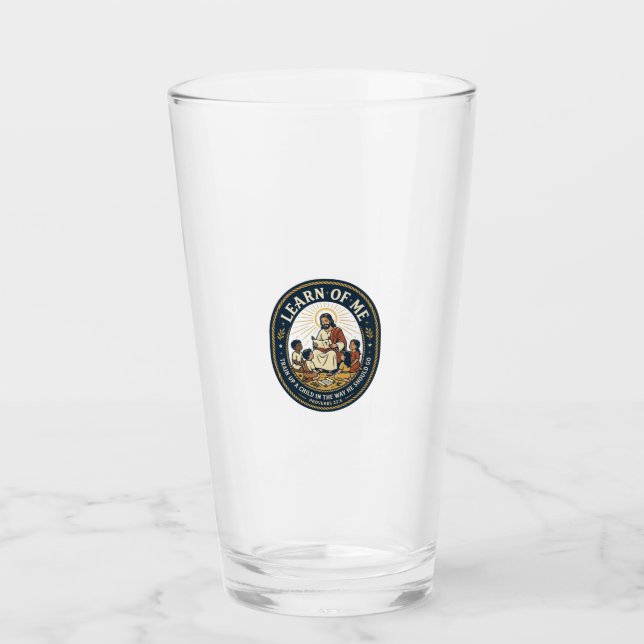 Jesus Lehrer Assistent Schulunterstützungspersonal Glas (Vorderseite)