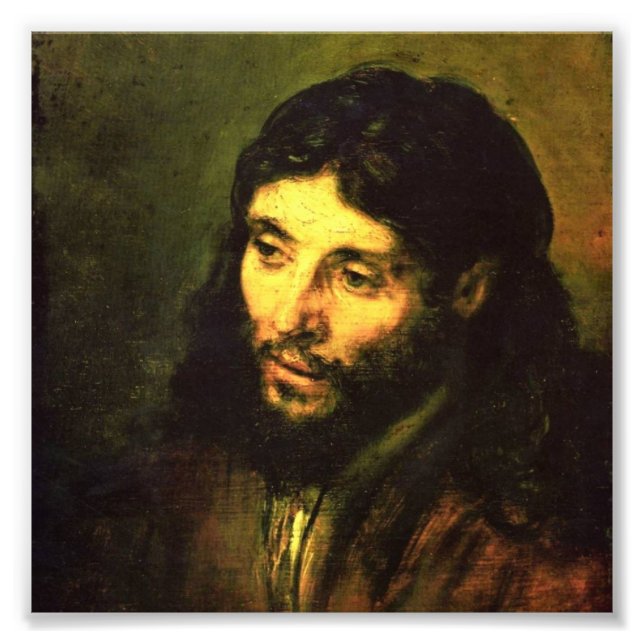 Jesus-Leiter von Rembrandt Fotodruck (Vorne)