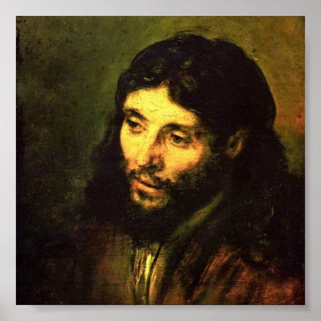 Jesus-Leiter von Rembrandt Poster (Vorne)