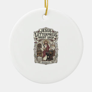 Jesus Letterpress Druckerei Jesus Letterpress Pri Keramik Ornament
