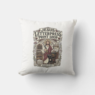 Jesus Letterpress-Druckerei Jesus Letterpress Pri Kissen