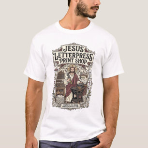 Jesus Letterpress-Druckerei Jesus Letterpress Pri T-Shirt