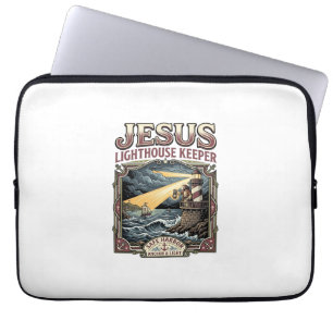 Jesus Leuchtturmwärter Jesus Leuchtturmwärter Ch Laptopschutzhülle
